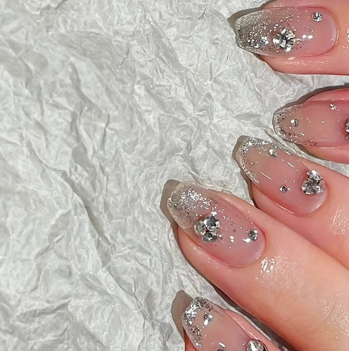 Elegant Crystal Decor Nail Art Bowlift