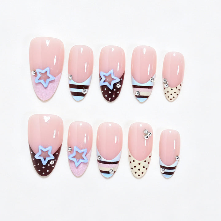 Creative Decorative Press-On Nail Art Set Bowlift