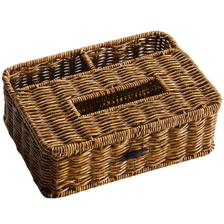 Woven Storage Organizer with Divided Compartments Bowlift