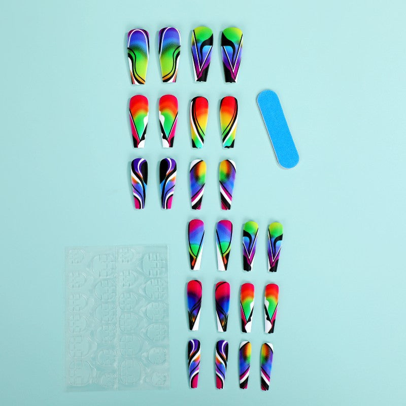 Artificial nails with creative pattern Bowlift