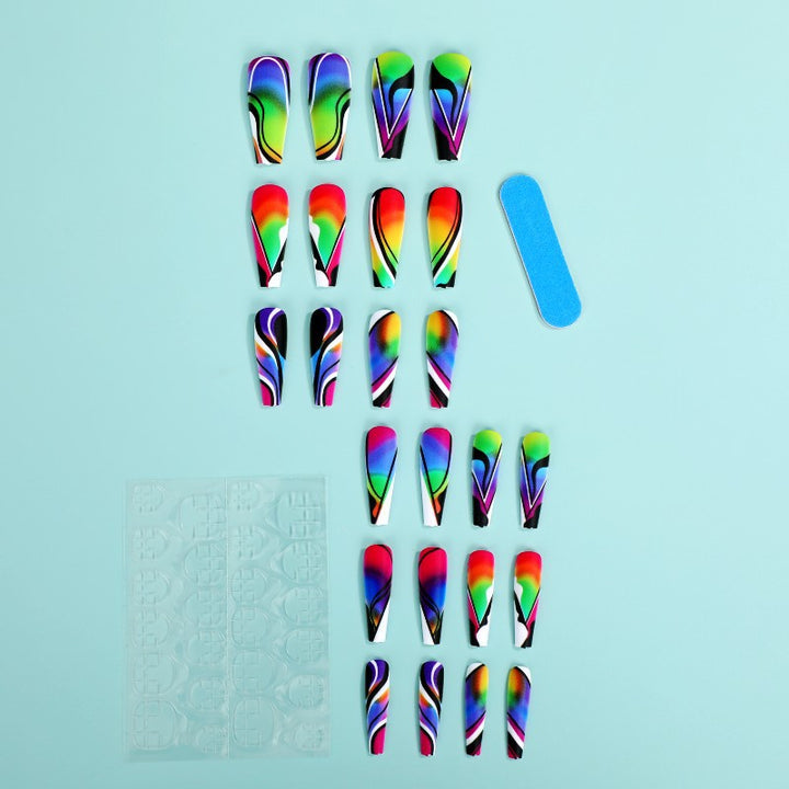 Artificial nails with creative pattern Bowlift