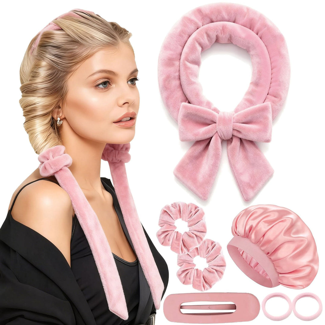 Heatless Satin Hair Curling Set