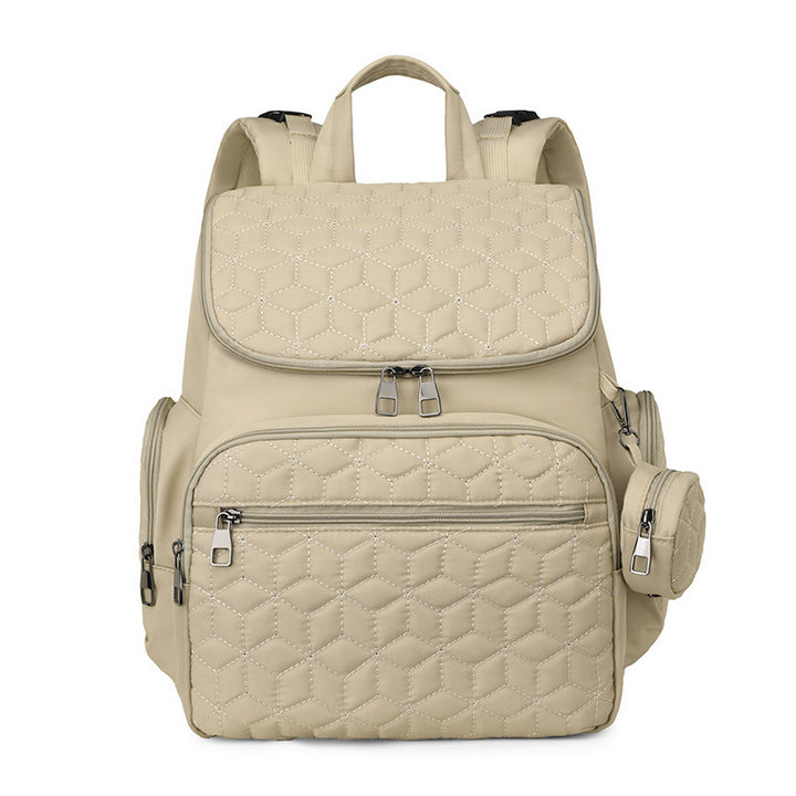 Quilted Multi-Compartment Backpack Bowlift