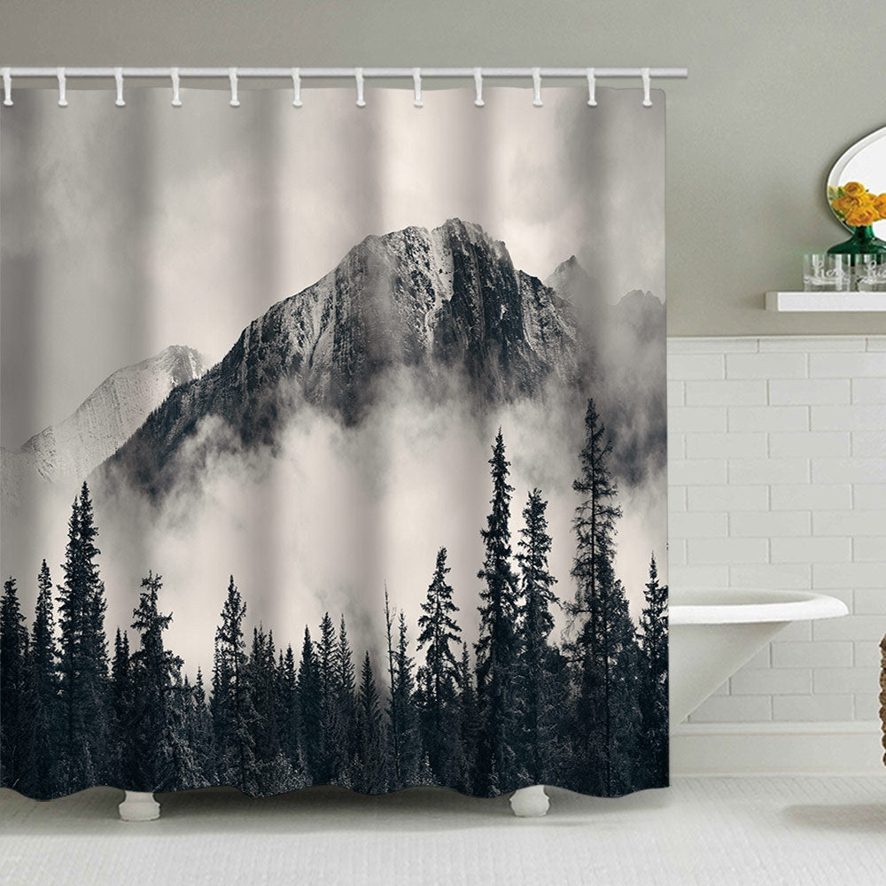 Artistic Shower Curtain Bowlift