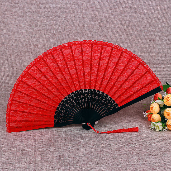 Ladies Filigree Lace Fan Bowlift