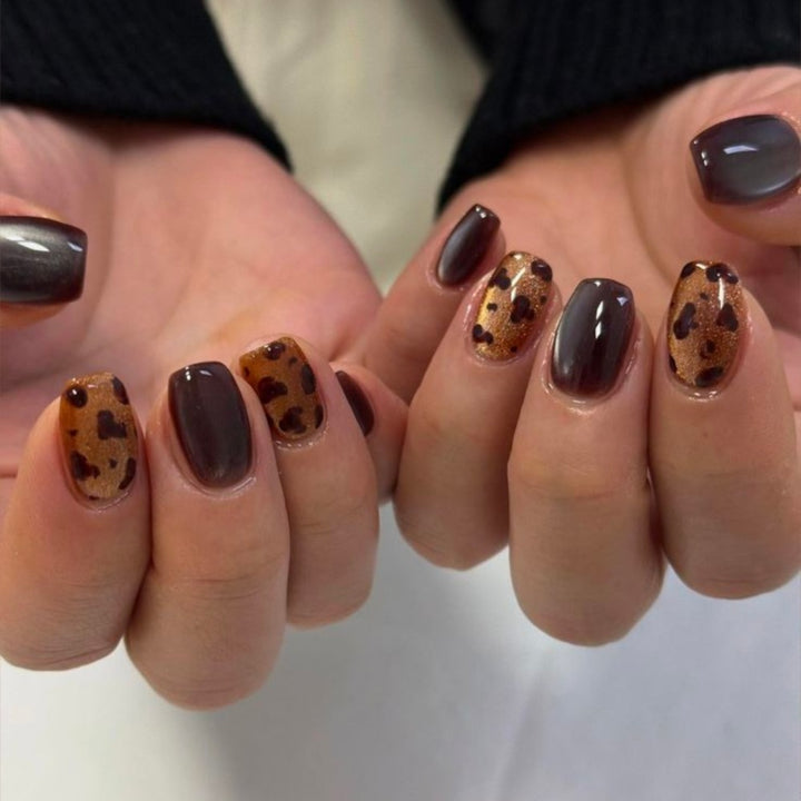 Stylish Animal Print Press-On Nails Bowlift