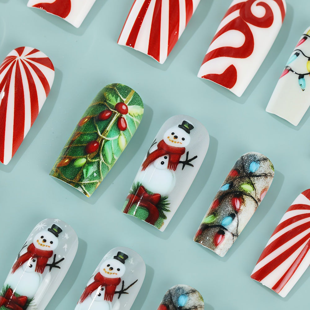 Creative Christmas Art Nails Set Bowlift