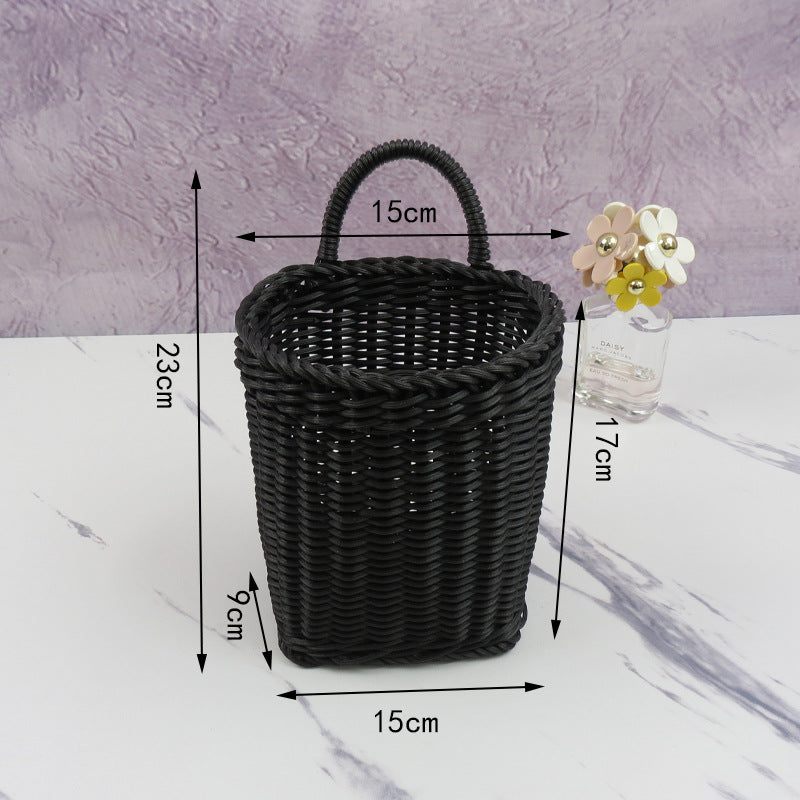 Woven Storage Basket with Handle Bowlift