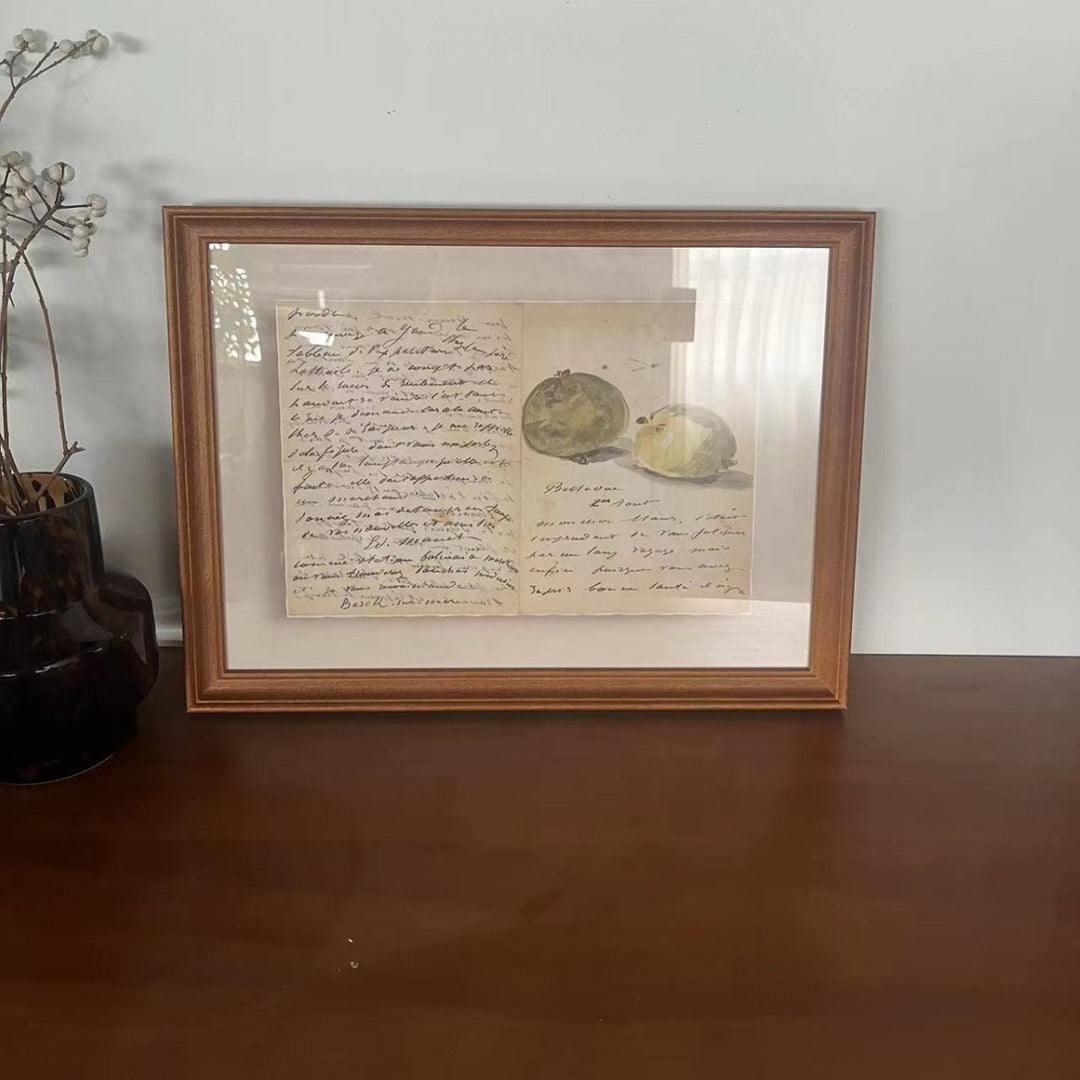 Vintage Botanical Illustration Framed Art