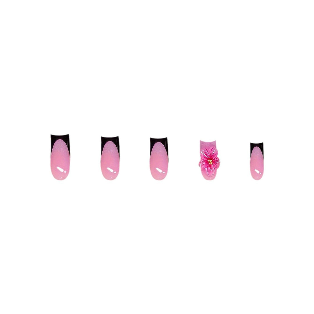 Floral Decorative Press-On Nail Art Bowlift