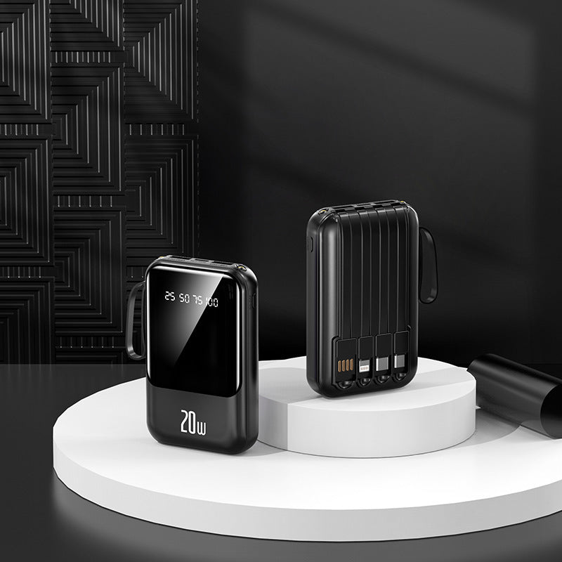 Portable power bank with state-of-the-art charging display and fast USB-C connection Bowlift