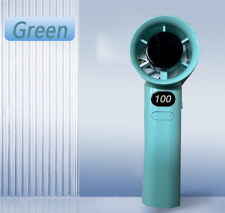 Women Portable Hand Fan with Digital Speed Control Bowlift