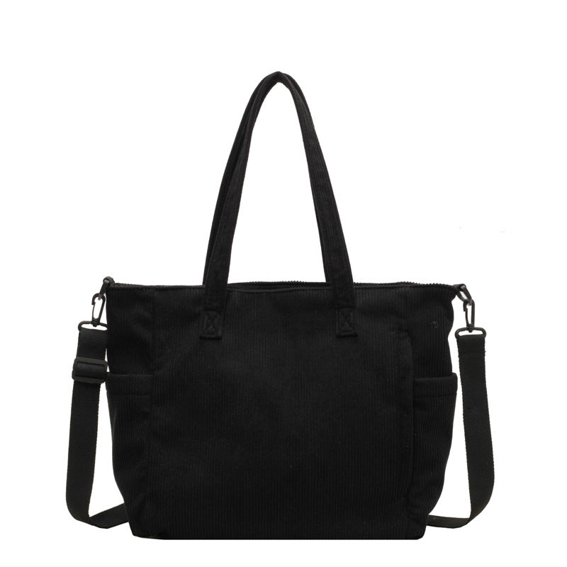 Textured Multi-Pocket Travel Tote Bowlift