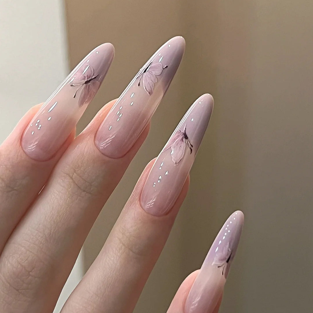 Stylish Press-On Nail Tips with Leopard Design Bowlift