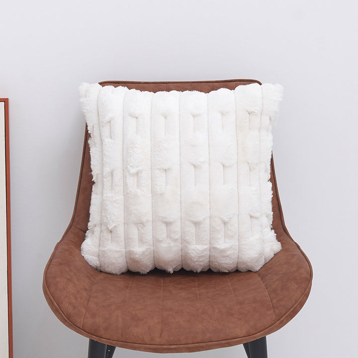 Plush Textured Decorative Cushion