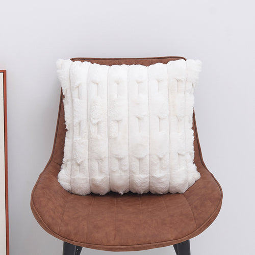Plush Textured Decorative Cushion