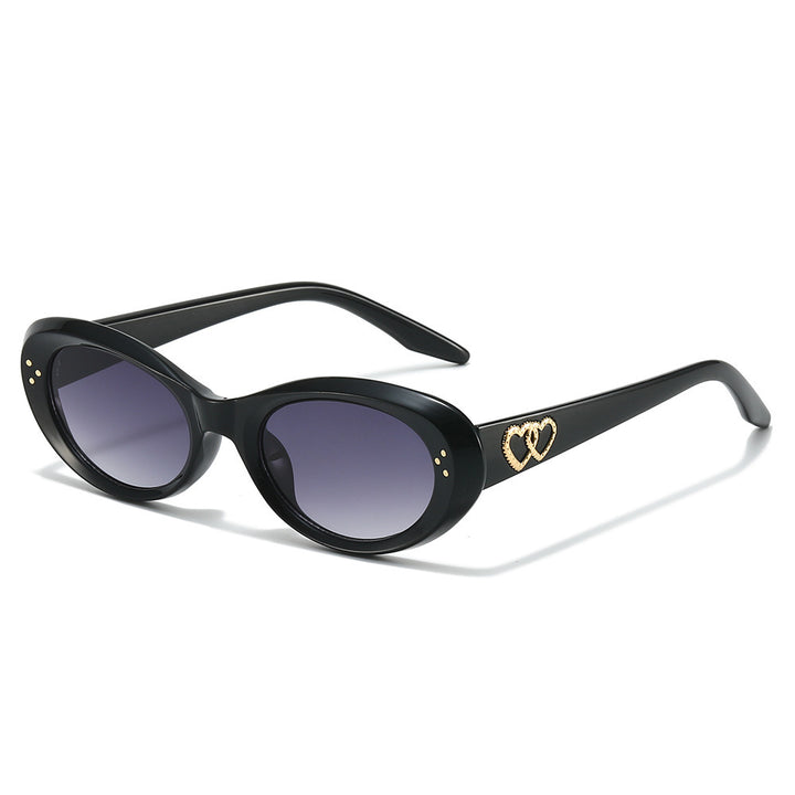 Fashionable Retro-Inspired Oval Sunglasses Bowlift