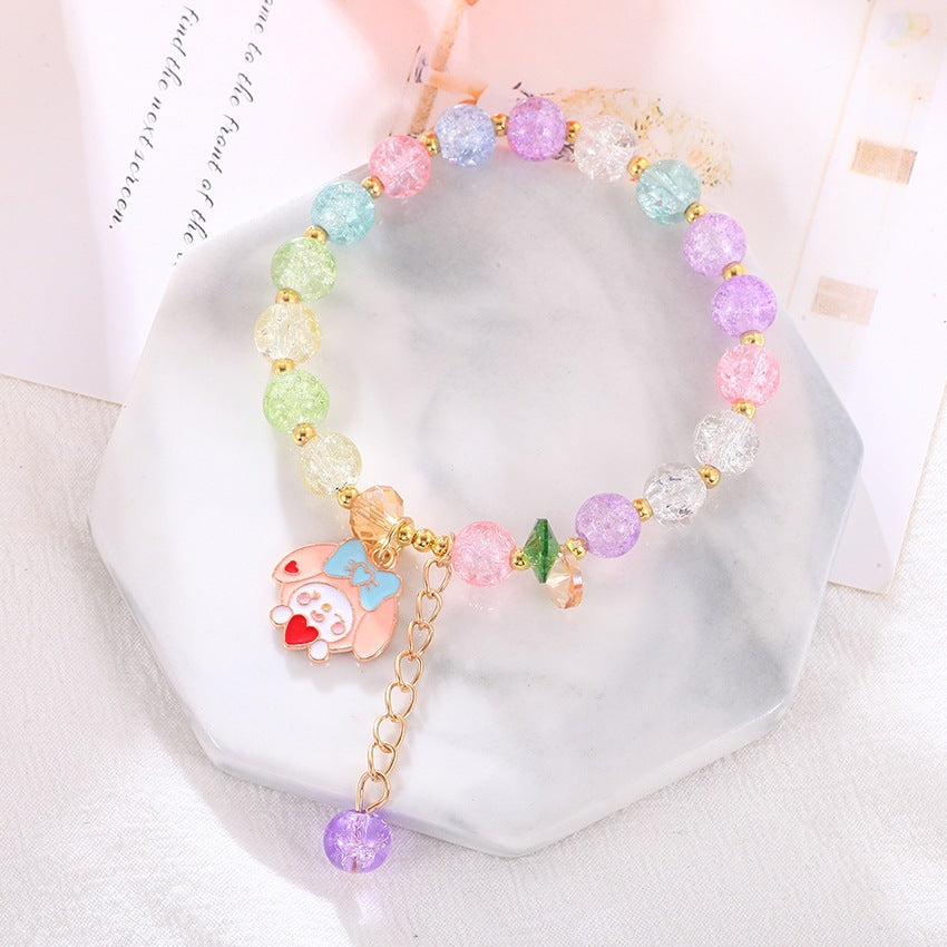 Playful bracelet with colorful glass beads Bowlift
