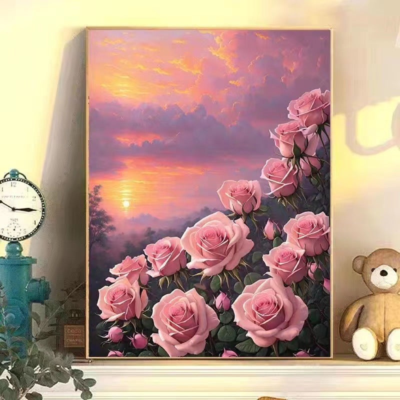 Floral Landscape Canvas Art Bowlift