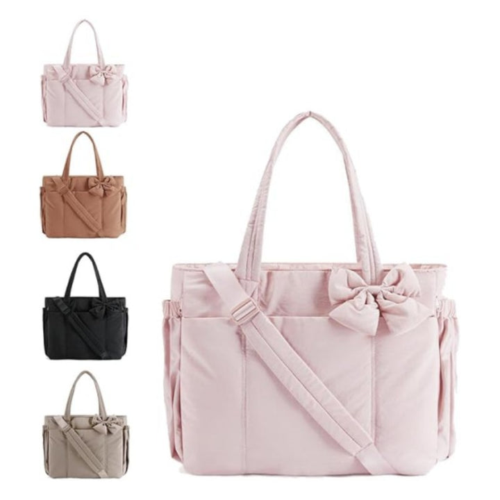 Fashionable shoulder bag with bow detail Bowlift