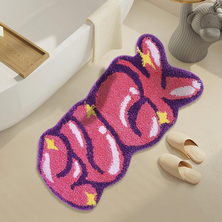 Cute Bunny-Shaped Bath Mat Bowlift
