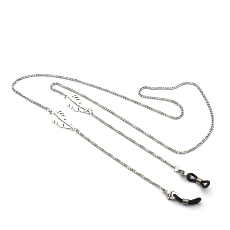 Stylish Geometric Chain Eyewear Holder Bowlift