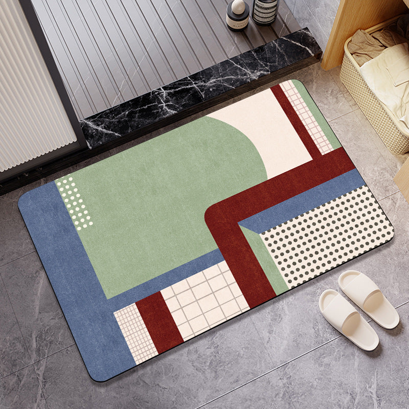 Modern Abstract Area Rug Bowlift