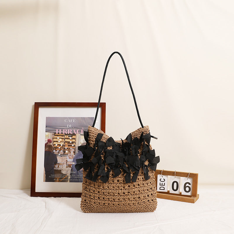 Handmade beach bag with decorative bows Bowlift