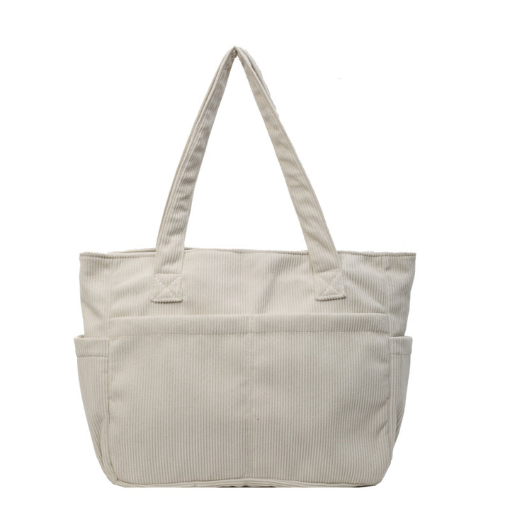 Multifunctional shoulder bag with large outer pockets Bowlift