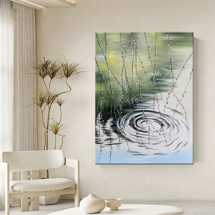 Modern Abstract Water-Themed Canvas Wall Art