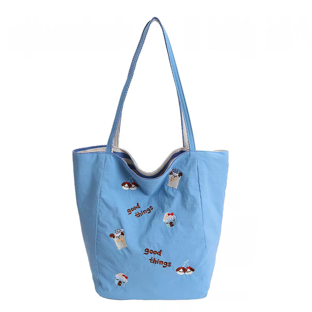 Embroidered Casual Tote Bowlift