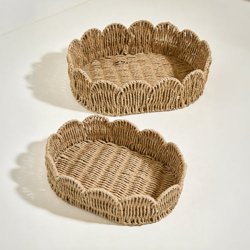 Decorative hand-woven storage basket Bowlift