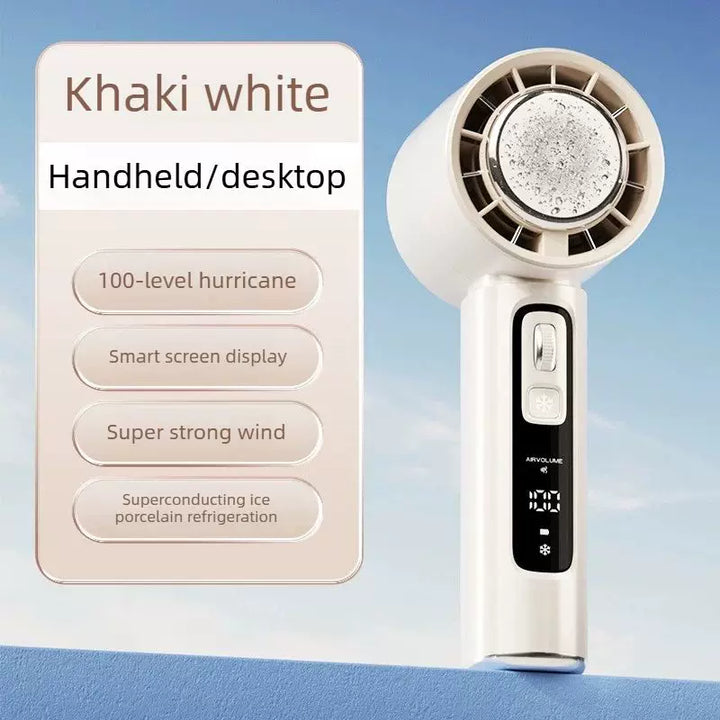 Unisex One Size Portable Personalized Thermoelectric Mini Air Cooler Fan with Smart Display and Adjustable Wind Bowlift