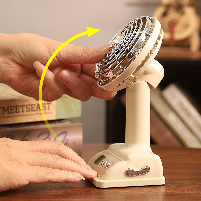 Unisex Portable Table Fan with Digital Display and Flexible Tilt Function Bowlift