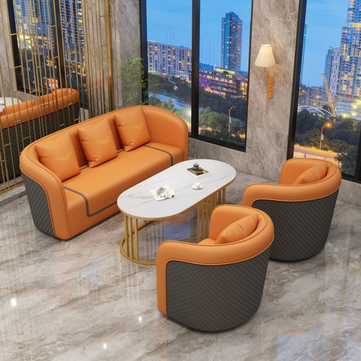 Luxury Upholstered Sofa Set Bowlift