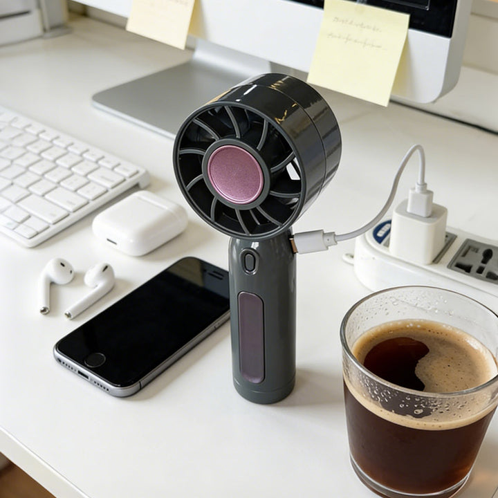 Handheld Rechargeable Cooling Fan Bowlift