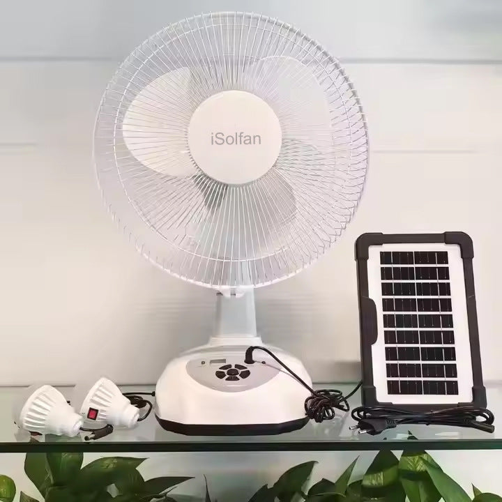 Ladies solar-powered stand fan with variable speed control and intelligent control system Bowlift
