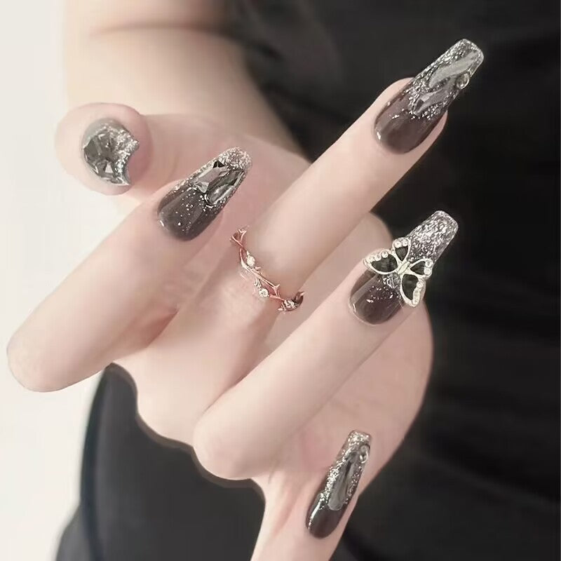 Creative Themed Press-On Nail Art Set Bowlift