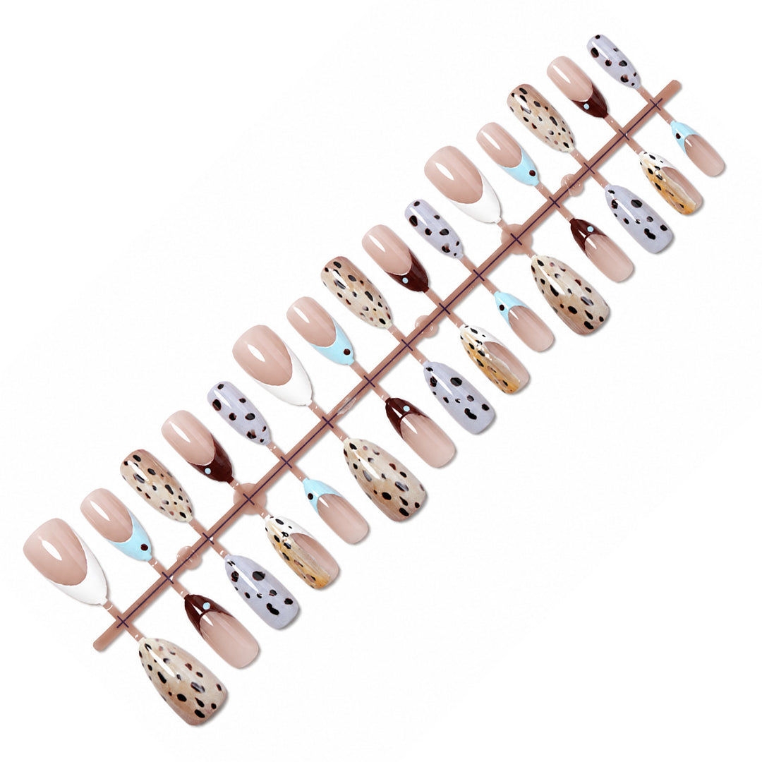 Artistic Stiletto Press-On Nail Design Bowlift