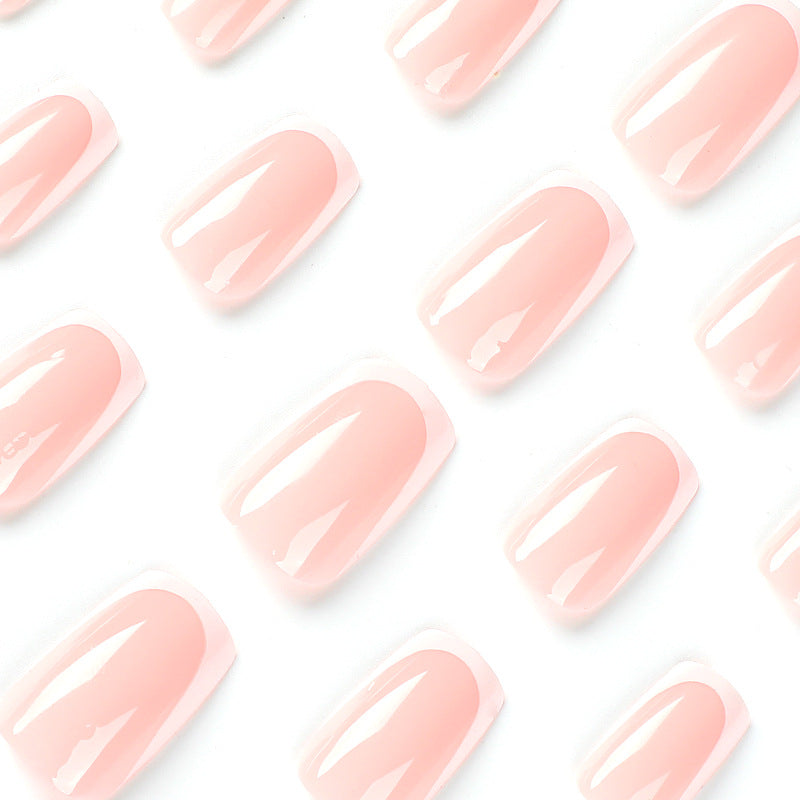 Acrylic nails with elegant French tip Bowlift