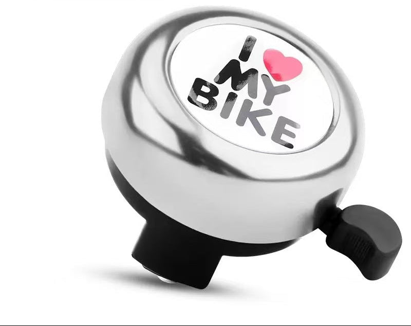 compact stainless steel handlebar bell with quick-release thumb lever Bowlift