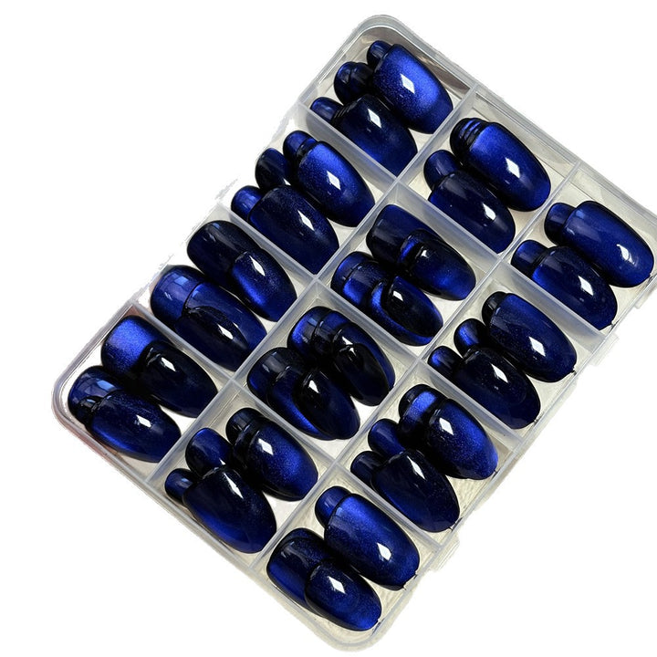 Glossy Stiletto-Shaped Press-On Nail Set Bowlift