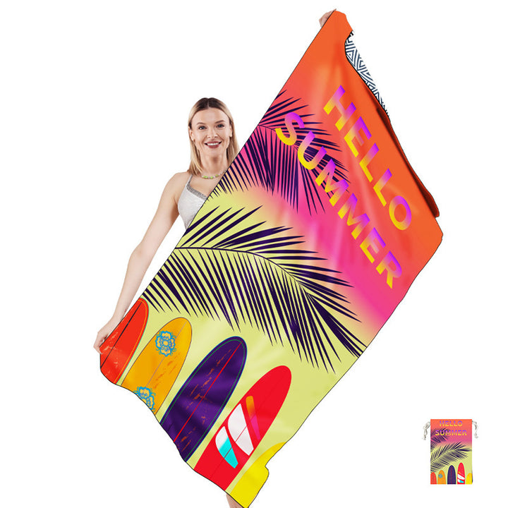 Beach towel with artistic mandala design Bowlift