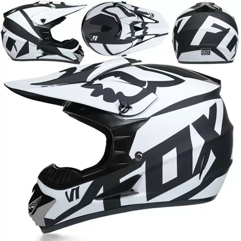 full-face motocross helmet with extended visor and reinforced chin guard Bowlift