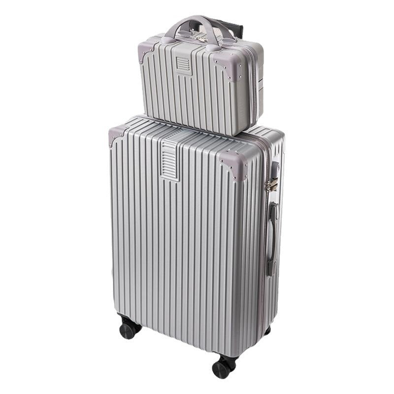 Unisex Textured Multi-Functional Hard-Shell Luggage Bowlift