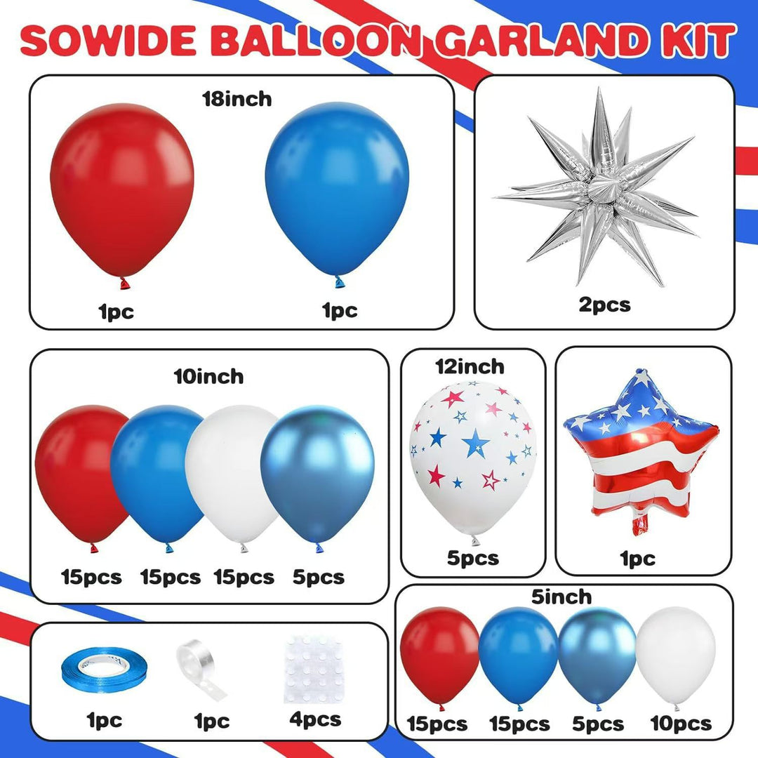 Unisex nan extra large balloon garland and column decor for outdoor parties with star foil accents Bowlift