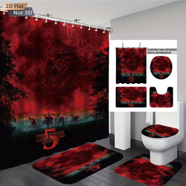 Stranger Things Adventure-Themed Digital Bathroom Set Bowlift