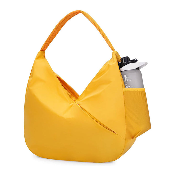Practical sports bag with side compartment for water bottle Bowlift