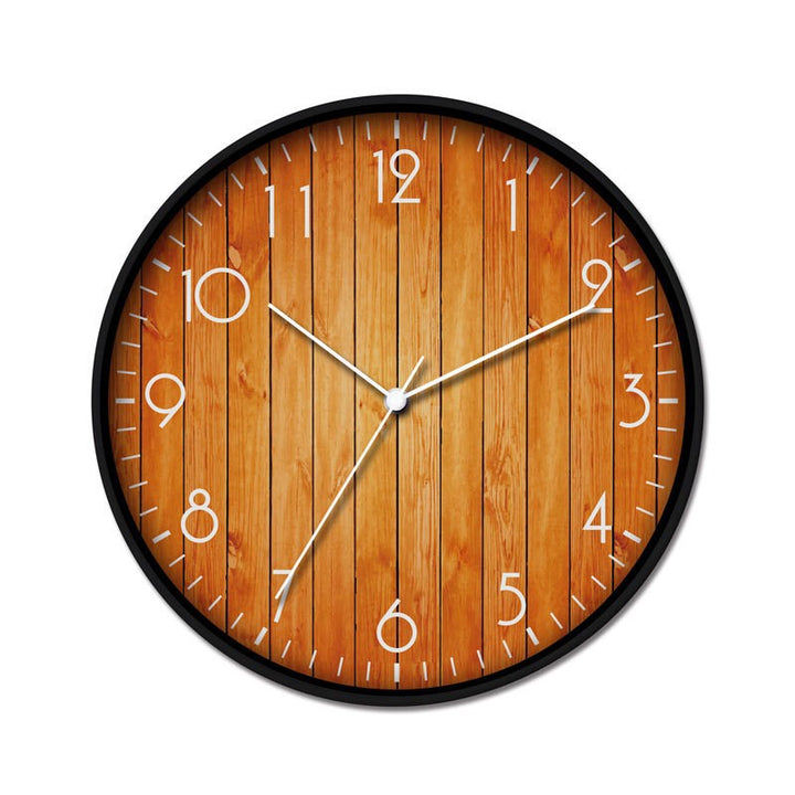 Wall clock with wood look Bowlift