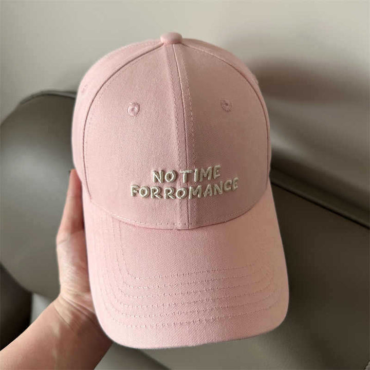 Women's Casual Cap with Motivational Embroidery Bowlift